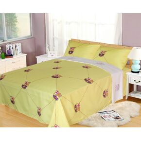 FCBarcelona Twin Size 3pc Sheet Set, Yellow in Saudi Arabia