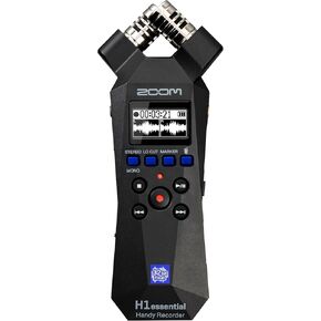 جهاز تسجيل ستيريو مفيد من Zoom H1essential مع تعويم 32 بت، وإمكانية الوصول، وميكروفون X/Y، والتسجيل على بطاقة SD، وميكروفون USB، محمول in Kuwait