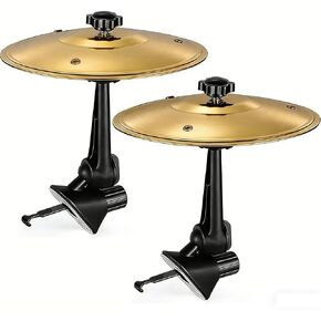 HEDPF Car Cymbal Air Vent Clip(2PCS)-Gold Mini Crash Cymbals for Car Dashboard,Easy Install Stainless Steel Musical Gift for Drummers & Music Lovers,No Tools Needed in Saudi Arabia