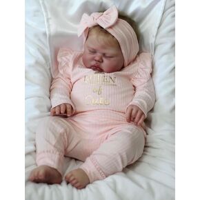 Anano 24 inch Realistic Reborn Baby Dolls Maggie Soft Cloth Body Toddler Doll Lifelike Baby Dolls Vinyl Real Life Baby Doll with Open Eyes for Kids Age 3+ in Kuwait