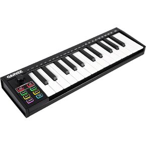 MIDI Keyboard 37 Key, USB MIDI Controller, ABS Keyboard with DAW Integration, 8 Drum Pads, 8 Knobs & OLED Display, Perfect for Music Production in Kuwait