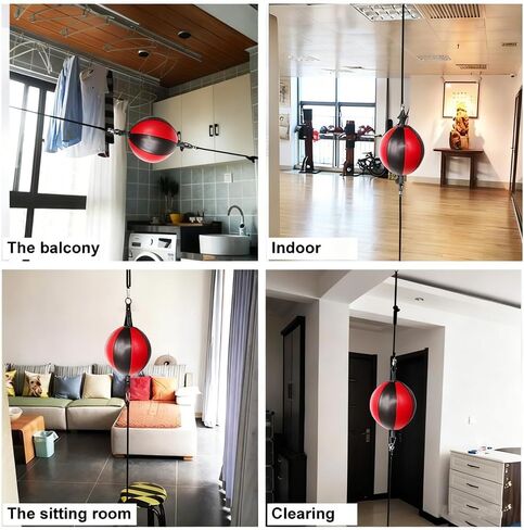 Kvittra Double End Punching Bag Boxing Striking for Training - Speed Ended Set Includes 3 Reflex Ball Headband and Pump- Portable MMA in Saudi Arabia
