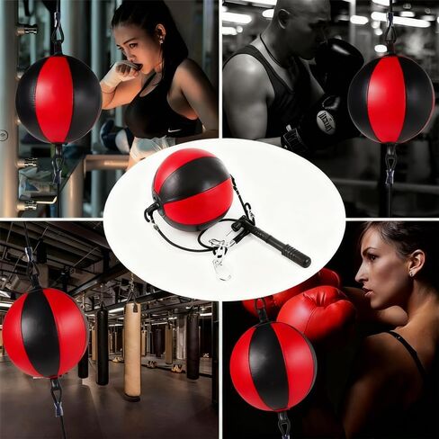 Kvittra Double End Punching Bag Boxing Striking for Training - Speed Ended Set Includes 3 Reflex Ball Headband and Pump- Portable MMA in Saudi Arabia