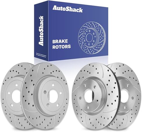 AutoShack Brake Rotors Front and Rear Brake Rotor Replacement Kit for 2012-2020 Dodge Grand Caravan Journey 2012-2016 Chrysler Town & Country 2013-2015 Ram C/V 2012-2013 VW Routan 2.4L 3.6L BRKPK387 in Kuwait