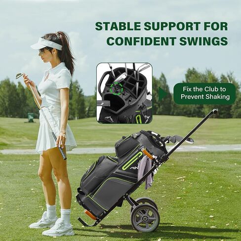 UNIHIMAL 15-Way Golf Cart Bag, Premium Anti-Shake Divider Top Golf Bag with Comfortable Handles, Magnetic Pocket and Rain Cover in Saudi Arabia