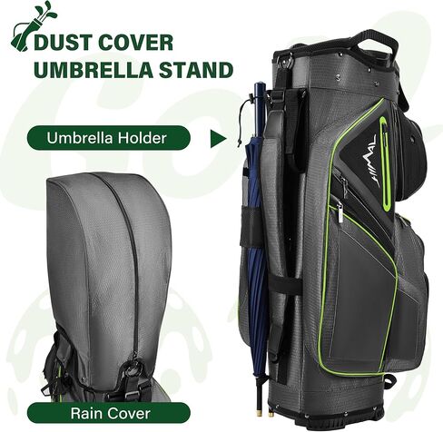 UNIHIMAL 15-Way Golf Cart Bag, Premium Anti-Shake Divider Top Golf Bag with Comfortable Handles, Magnetic Pocket and Rain Cover in Saudi Arabia