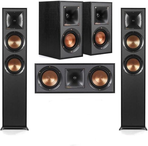 مرجع Klipsch 5.1 نظام المسرح المنزلي مع 2x R-625FA ، مكبر صوت متميز ، R-12SW SPWOOFER ، R-52C Center Channel ، R-41M SPEANMERMENS و Integra DRX 3.4 100W 9.2-channel receiver in Kuwait