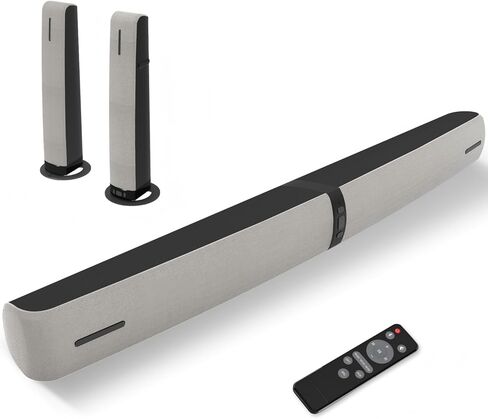 شريط الصوت للتلفزيون الذكي ، و 90 واط الصوت مع Bluetooth/ARC/Optical/Aux Connect ، دفعة الصوت التلقائي ، 3 أوضاع معادل قابلة للتخصيص ، 2 في 1 صوت قابلة للفصل للتلفزيون/الكمبيوتر/الألعاب/أجهزة العرض in Kuwait