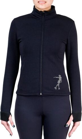 سترة NY2 SPORTSWEAR للتزلج على الجليد بولارتيك من الصوف مع أحجار الراين J-R226 - مقاسات للبالغين in Saudi Arabia