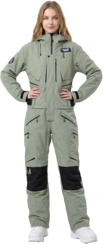MUTUSNOW Women Ski Suit One Piece, Winter Slim Waterproof Snowsuits, Ski Onesie Women for Mountain Snowboarding Snowmobile in Saudi Arabia