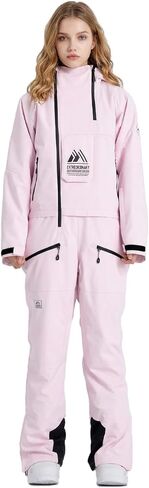 MUTUSNOW Snow Jumpsuit for Women Winter Snowboarding Outfit Windproof Waterproof Wear-Resistant One Piece Snowsuit Women in Saudi Arabia