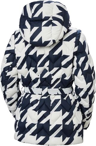 سترة Helly-Hansen Winter Bliss Modular Down النسائية مع ريش متحالف وأسفل، سحاب YKK، غطاء رأس قابل للتعديل، جيوب in Kuwait