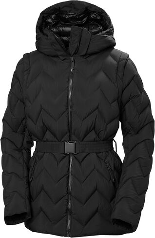 سترة Helly-Hansen Winter Bliss Modular Down النسائية مع ريش متحالف وأسفل، سحاب YKK، غطاء رأس قابل للتعديل، جيوب in Saudi Arabia