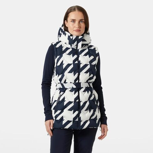 سترة Helly-Hansen Winter Bliss Modular Down النسائية مع ريش متحالف وأسفل، سحاب YKK، غطاء رأس قابل للتعديل، جيوب in Kuwait