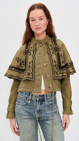 Free People Women's Bali Hideaway Cutwork Jacket in Saudi Arabia