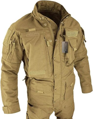 ZAPT Men’s Outdoor Tactical Jacket Detachable Hooded Coat Heavy Duty Molle Military Outerwear Shell With Cargo Pocket in Saudi Arabia