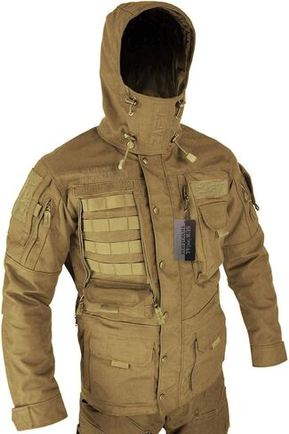 ZAPT Men’s Outdoor Tactical Jacket Detachable Hooded Coat Heavy Duty Molle Military Outerwear Shell With Cargo Pocket in Saudi Arabia