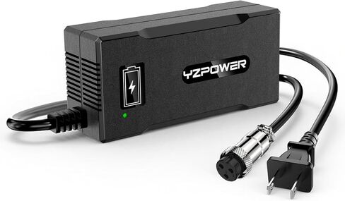 YZPOWER 58.8V 4A Electric Bike & Scooter Charger with Turbo Cooling Fan | 48V Lithium Battery Power Adapter | Overheat Protection & Fast Charging | Gx16-3 Connector in Saudi Arabia