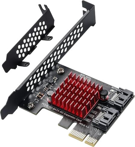 بطاقة PCI-e 1x SATA 10 منفذ ، 6 gbit/s SATA 3.0 PCIE ، بطاقة توسيع وحدة التحكم ، التمهيد كقرص ثابت للنظام ، مناسب لجميع فتحات PCIE لـ HDD in Kuwait