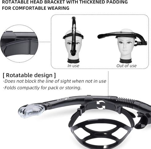Seago Swim Snorkel for Lap Swimming, Dry Top Front Swimmer Gear for Adult Youth, Training Equipment in Pool and Open Water with Comfy Easy to Adjust Head Pads Food-Grade Silicone Mouthpiece in Saudi Arabia
