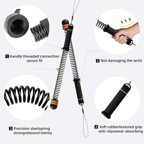 2Pcs Ropeless Battle Ropes for HIIT, Cardio, Strength & Low-Impact Training, Portable Weighted Home Gym Equipment Non-Slip Handle, Cordless Battle Ropes for Men & Women, Upgrad Battle Rope with Bag in Saudi Arabia