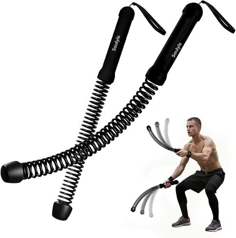 ENSFTF Soulyis New Ropeless Battle Ropes - Weighted Workout Rope with Removable Weight Rings for HIIT, Full-Body Exercise, Portable Fitness Equipment for Men & Women in Saudi Arabia