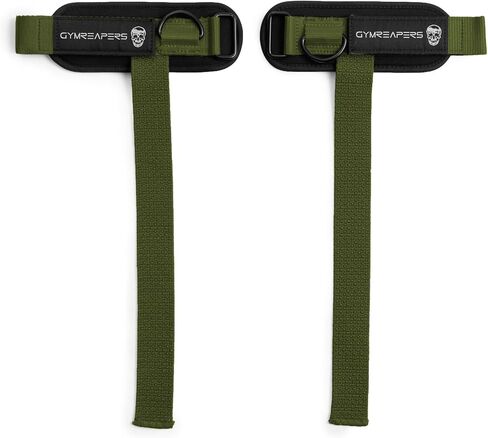 Gymreapers GripLink Lifting Straps – Heavy Duty D-Ring Weight Lifting Wrist Straps with Anti-Slip Silicone Grip Beads, Cushioned & Adjustable Support for Deadlifts, Powerlifting, Cable Machines & Gym Training in Saudi Arabia