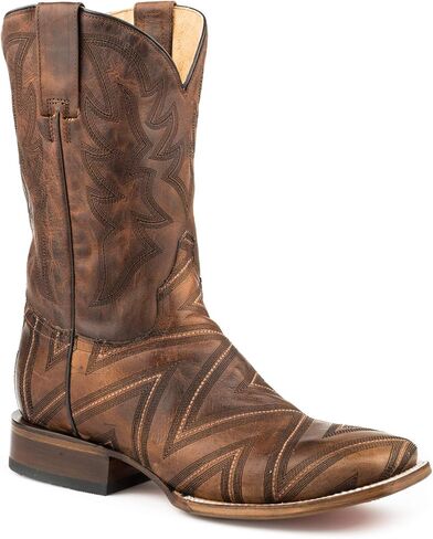 Roper Square Toe Boot, Oily Tan/Oily Brown in Saudi Arabia