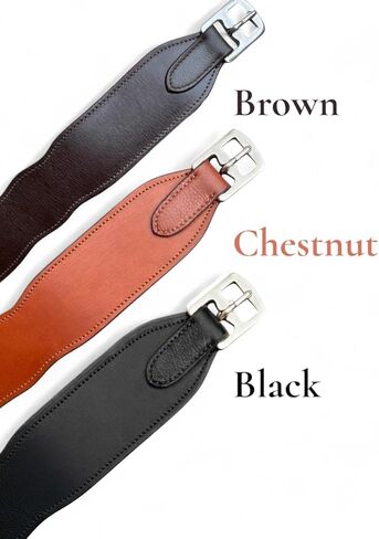 Majestic Ally Wide Body English Stirrup Leathers for Equestrian Riding, Black, Brown, Chestnut, 48-54-60 Inch in Saudi Arabia