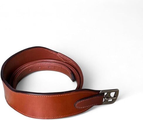 Majestic Ally Wide Body English Stirrup Leathers for Equestrian Riding, Black, Brown, Chestnut, 48-54-60 Inch in Saudi Arabia