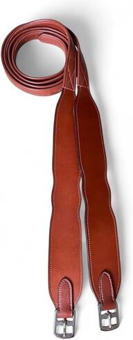 Majestic Ally Wide Body English Stirrup Leathers for Equestrian Riding, Black, Brown, Chestnut, 48-54-60 Inch in Saudi Arabia
