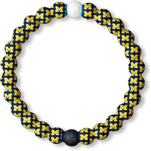 Lokai NFL Football Collection Silicone Beaded Bracelet, Detroit Lions Logo Black (Small) - Beaded Bracelet for Women & Men, Silicone Jewelry Bracelet Slides-On for Comfortable Fit in Kuwait