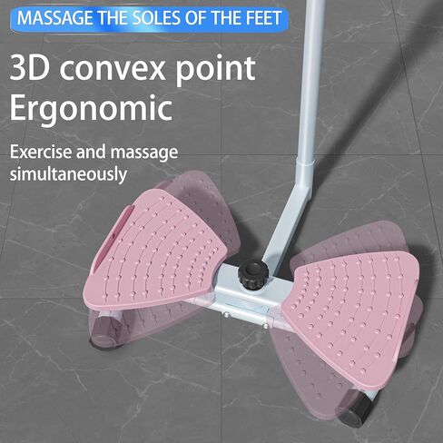 آلة لف الخصر مع مقود، لوح آب تويستر مع حامل هاتف، جهاز لف الخصر بسعة 330 رطلًا للنساء من دهون البطن، معدات تمارين رياضية منزلية للخصر النحيف وتمارين البطن الأساسية in Kuwait