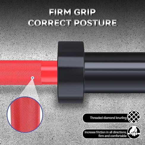 7FT أوليمبي الحديد. شريط وزن 45 رطل لضغط مقاعد البدلاء. سعة عالية 1500 رطل. لمسة نهائية من الكروم الصلب. قبضة مخرشة لتدريب القوة. رفع الاثقال. الرفعة المميتة والقرفصاء in Kuwait