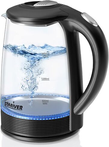 Stariver 2.5L غلاية كهربائية كبيرة ، سخان المياه الخالية من الفولاذ المقاوم للصدأ BPA ، غلاية شاي كهربائية سريعة الغلي in Kuwait