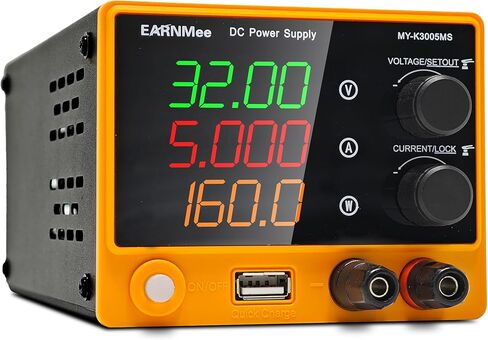 متغير مزود الطاقة DC ، 60V 5A 300W التبديل القابل للتعديل DC منظمة المقعد المنظم مع شاشة LED عالية الدقة من 4 أرقام ، منفذ USB 5V/2A ، والخشنة والتعديل الدقيق in Saudi Arabia