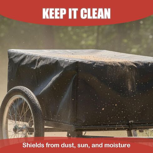 مقطورة شحن الدراجة Aecskul مع تعليق زنبركي، عربة عربة دراجة، سعة حمل 160 رطل، تخزين مدمج قابل للطي، مع عجلة غطاء غبار قابلة للإزالة مقاس 16 بوصة in Kuwait