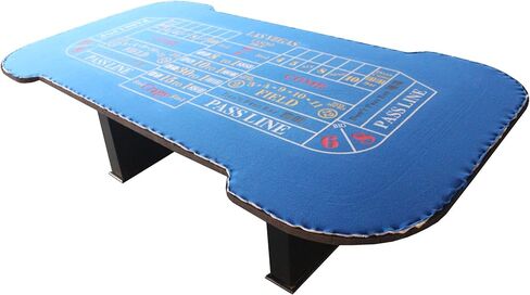 SUULEET 93" Professional Craps Table with Casino Felt & Pyramid Bumpers for Realistic Dice Action | Includes Wooden Chip Racks & Padded Armrests in Saudi Arabia
