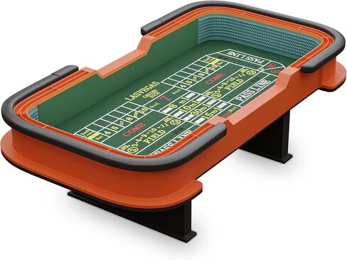 INO Design Craps Table 93 inches Deluxe with Diamond Pyramid Bumper Rubber for Casino Dice Games Green Felt in Saudi Arabia