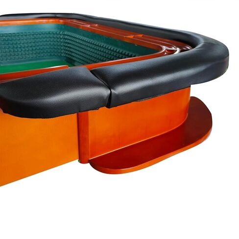 طاولة INO Design Craps مقاس 93 بوصة فاخرة مع مطاط ممتص للصدمات على شكل هرم ماسي لألعاب النرد في الكازينو باللون الأخضر in Kuwait
