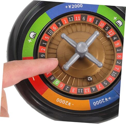 DECHOUS 2pcs Game Roulette Wheel for Family Fun Tabletop Poker Wheel Prop for Party and Festivals Interactive Flying Chess Game in Kuwait