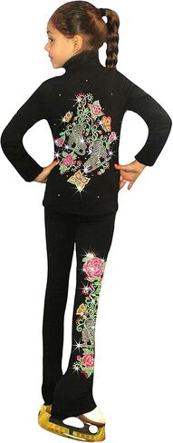 Ice Fire Figure Skating Pants with Summer Skate Design in Saudi Arabia