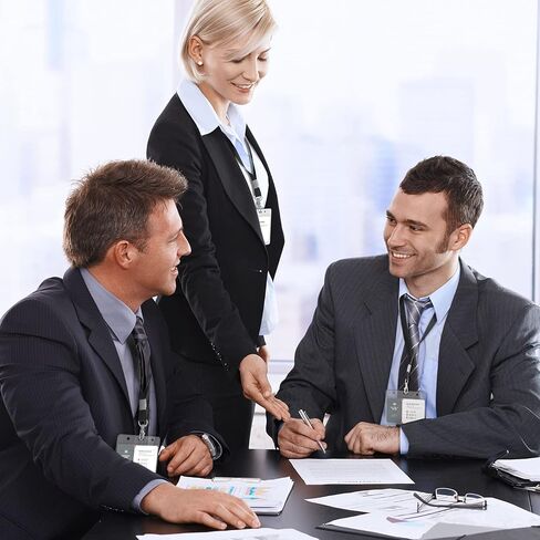 Shappy 100 Pieces Clear Name Tags with Lanyard Horizontal ID Badge Name Tag Holder Plastic Lanyards for ID Badges with Swivel Hook for Teacher Nurse Volunteer, 3 x 4 Inch(Red) in Kuwait