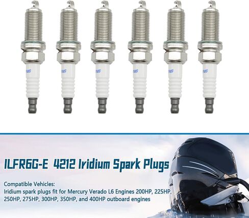 MATERIG إيريديوم اعة صالح للميركوري فيرادو L6 200-400 HP محركات خارجية 400R قارب استبدال ILFR6G-E 4212 6 قطعة in Kuwait