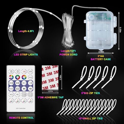 Jspotib LED Basketball Hoop Lights, Remote Contral Basketball Goal Accessories Light Up Hoop Rim, 16 Color Change, Waterproof, Basketball Gift for Youth Boys Girls Men Kids in Saudi Arabia