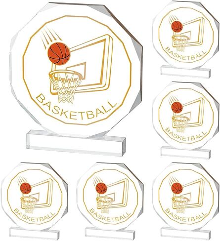 OLYCRAFT 6 قطعة 4.7x5.3 بوصة كأس رياضي الاكريليك ميداليات جوائز بطل الكأس للرياضة المنافسة جوائز تذكارية الحاضر in Kuwait