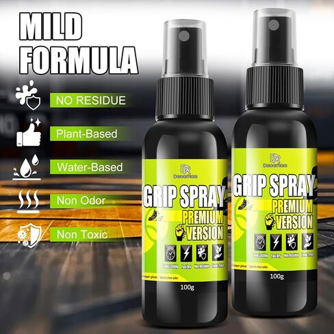 Grip Spray, 7oz Basketball Shoe Grip Spray Premium Version Edge Traction Spray, Improving Basketball Shoe Grip & Anti Slip for Enhancing Grip of Goalkeeper Gloves, Various Rackets, Sports Shoe Soles in Saudi Arabia