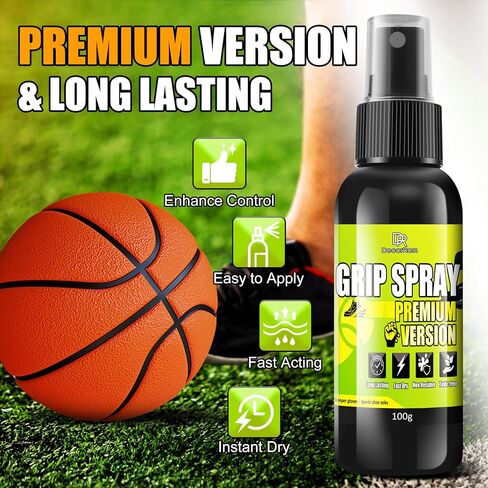 Grip Spray, 7oz Basketball Shoe Grip Spray Premium Version Edge Traction Spray, Improving Basketball Shoe Grip & Anti Slip for Enhancing Grip of Goalkeeper Gloves, Various Rackets, Sports Shoe Soles in Saudi Arabia