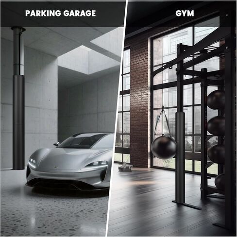 وسادة عمود كرة السلة JOMOQ مقاس 72 بوصة و60 بوصة 4.33 بوصة أشرطة معززة مقاومة للهب ومقاومة للماء بطانة عمود كرة السلة في الهواء الطلق، وصالات الألعاب الرياضية، والكراجات، ولف العمود لتغطية عمود الطابق السفلي in Kuwait