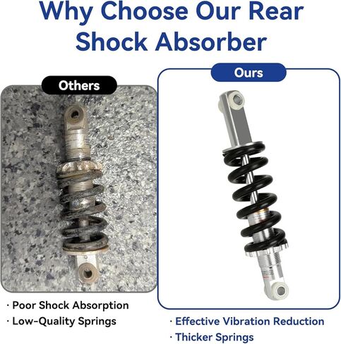 SHIQINHA MX650 Rear Shock Absorber Replacement for Razor MX500 MX650 SX500 McGrath Dirt Rocket Bike, 7.87" 200mm Rear Shock Compatible with Pit Bike Maximum Load 1500LBS in Kuwait